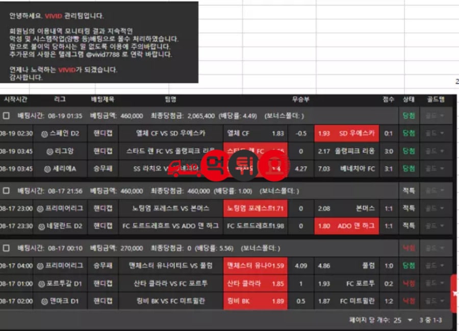 비비드 관리팀자료